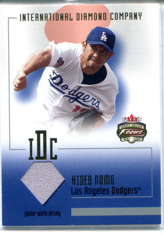 Hideo Nomo 2002 Fleer Game-Worn Jersey Card
