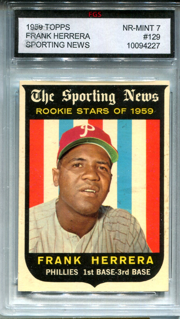 Frank Herrera 1959 Topps Sporting News Card