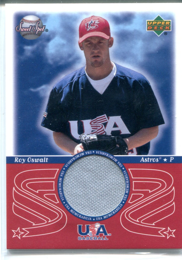Roy Oswalt 2002 Upper Deck Game-Used Pants Card