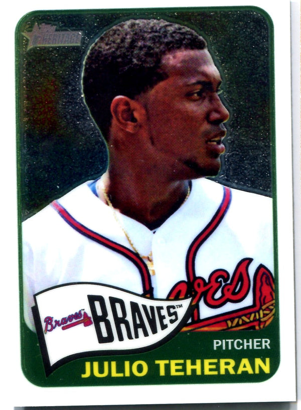 Julio Teheran 2014 Topps Heritage Card