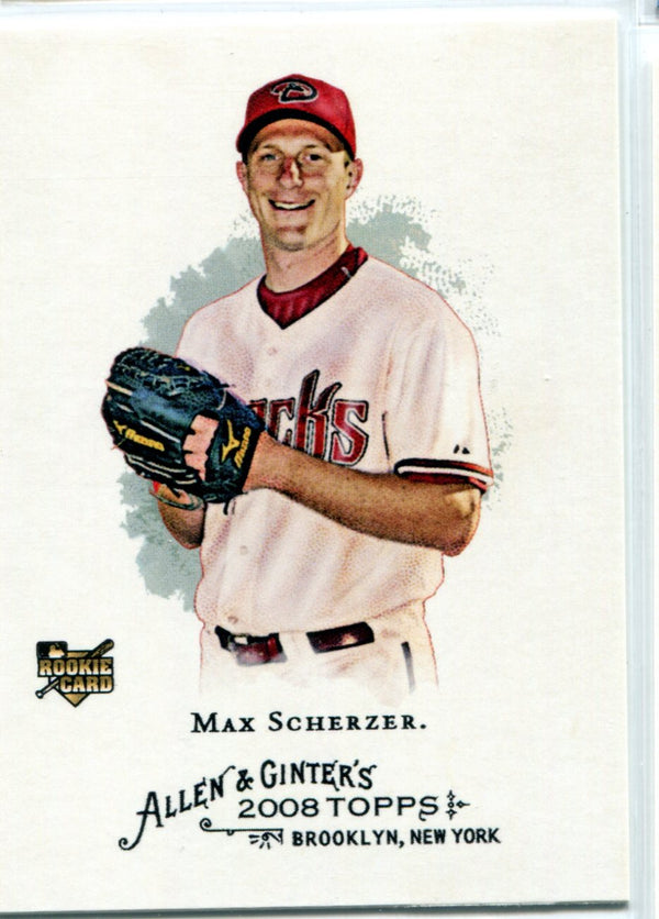 Max Scherzer 2008 Topps Allen & Ginter's Rookie Card