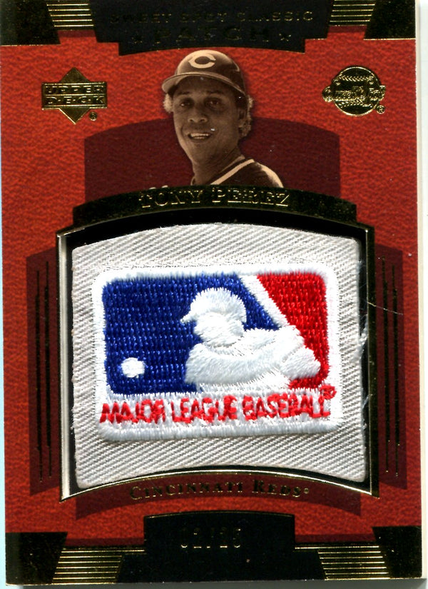 Tony Perez 2004 Upper Deck Logo Patch Card #2/25