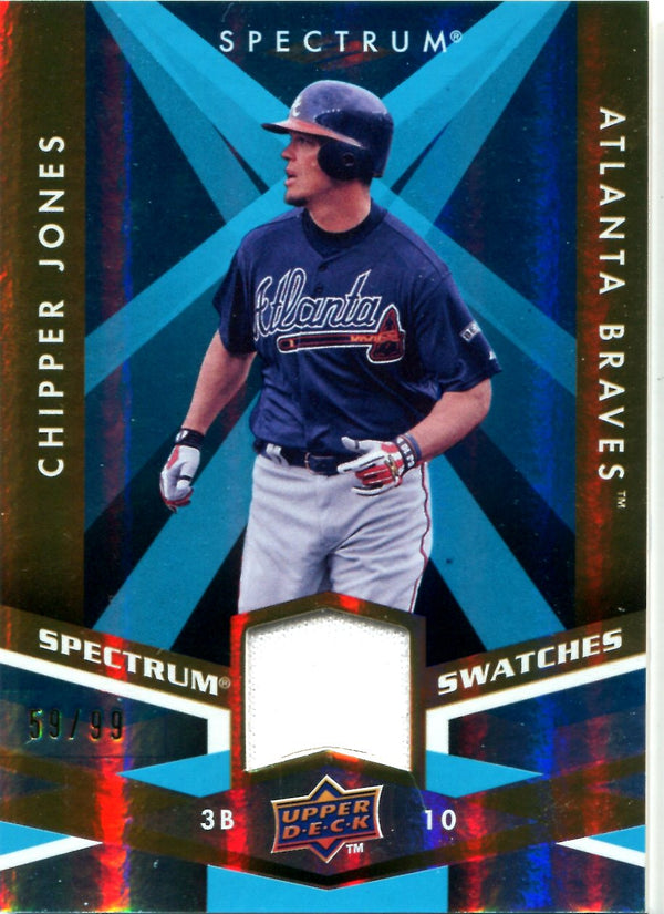 Chipper Jones 2009 Upper Deck Jersey Card #59/99