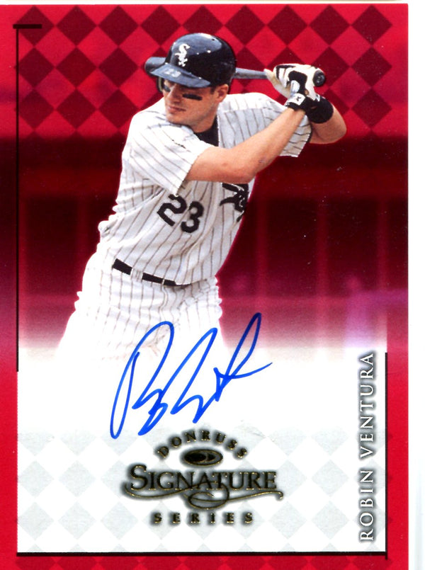 Robin Ventura 1998 Donruss Autographed Card