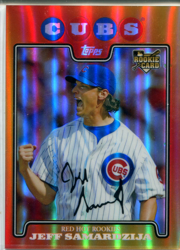 Jeff Samardzija 2008 Topps Red Hot Rookies Unsigned Rookie Card