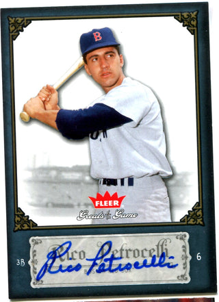 Rico Petrocelli 2006 Fleer Greats of the Game Autographed Card