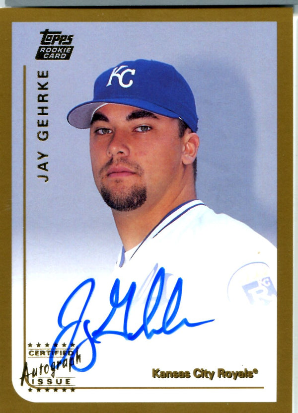 Jay Gehrke 1999 Topps Autographed Rookie Card