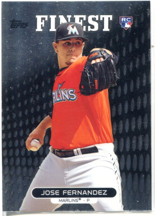 Jose Fernandez 2013 Topps Finest Rookie Card