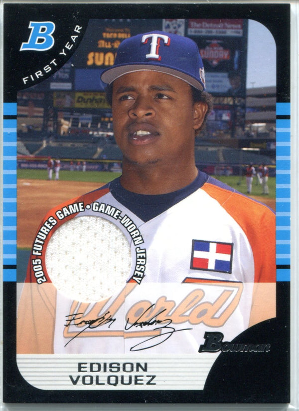 Edison Volquez 2005 Bowman First Year Patch Card