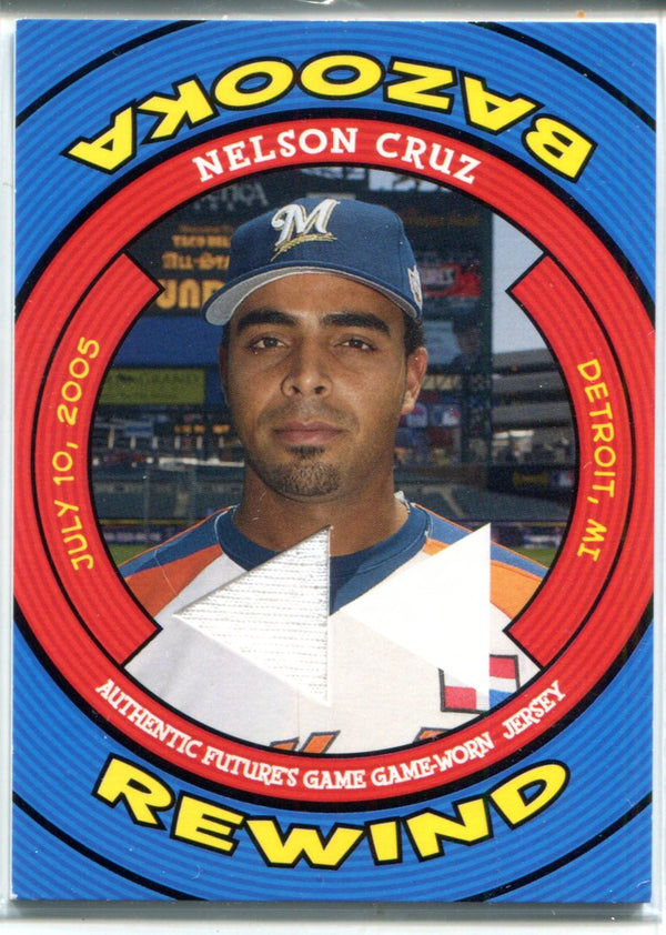 Nelson Cruz 2006 Topps Bazooka Game-Worn Jersey Card