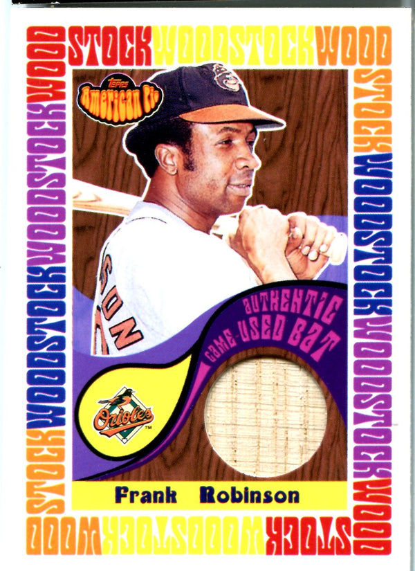 Frank Robinson 2001 Topps Game-Used Bat Card