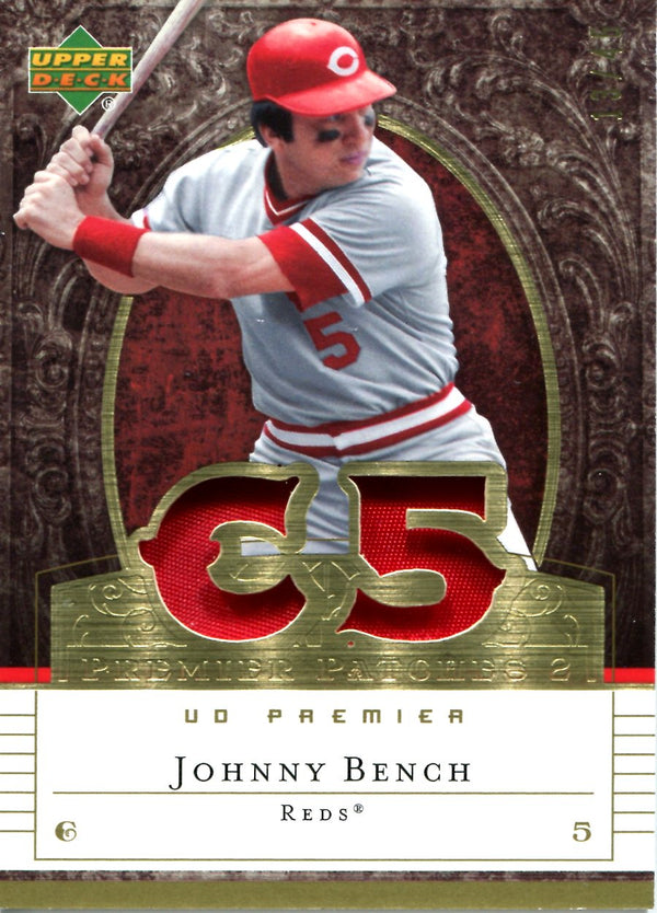 Johnny Bench 2007 Upper Deck Premier Patches #13/45