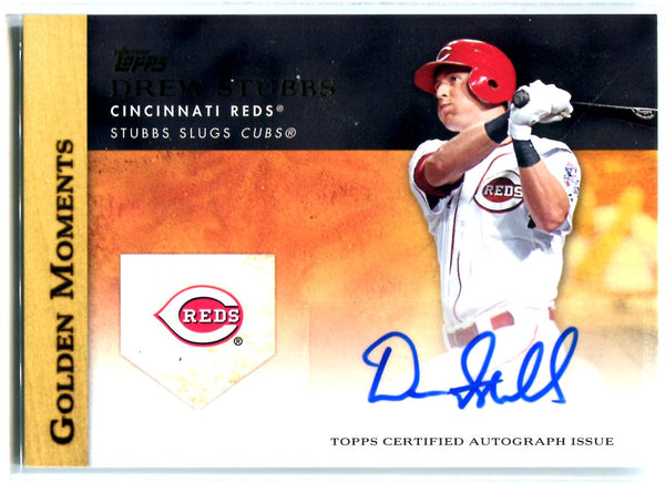 Drew Stubbs 2012 Topps Golden Moments Autographed Card