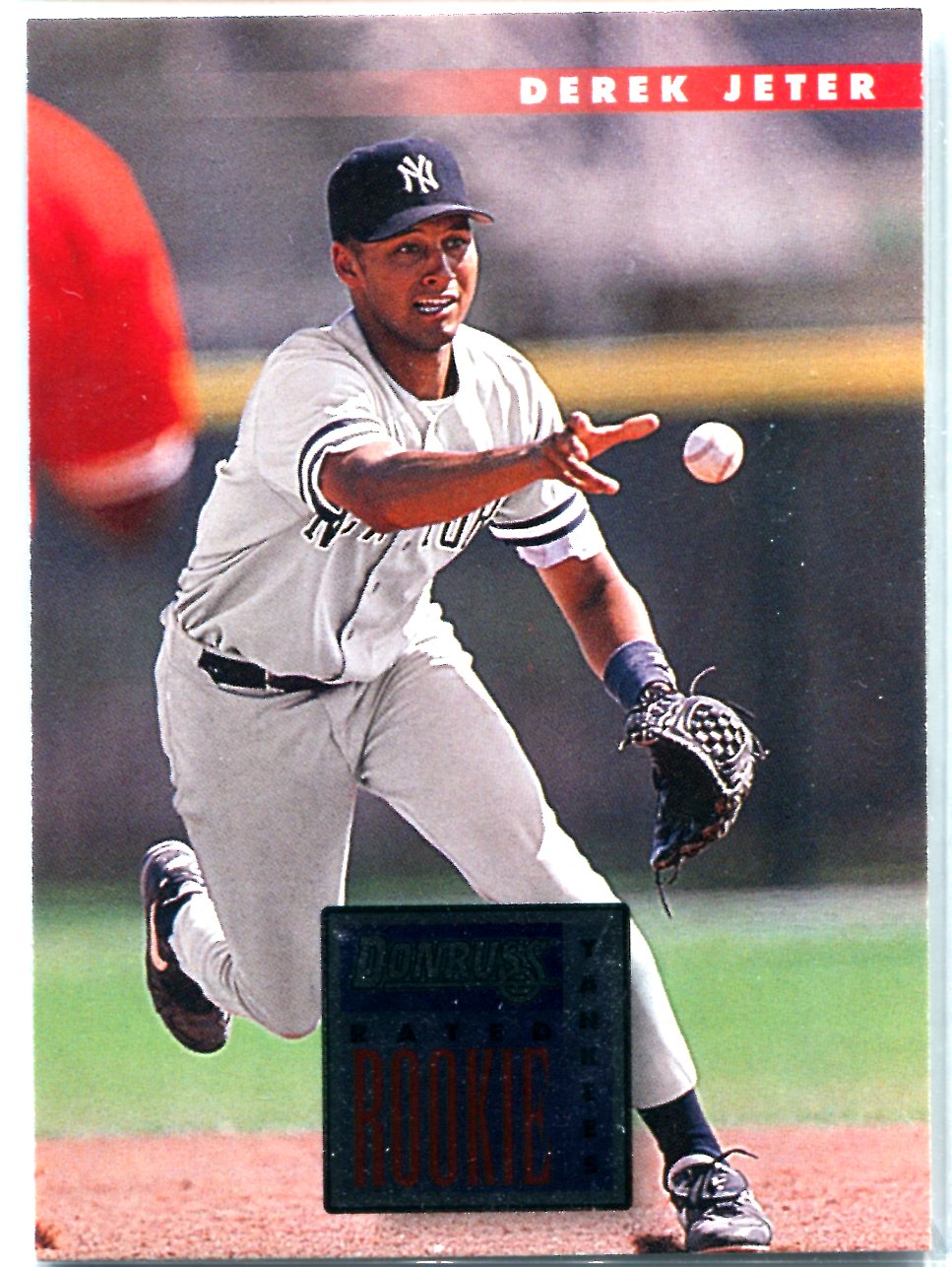 Deter Jeter Rookie Card Derek Jeter 1995 Donruss Rated Rookie Card | Hollywood Collectibles
