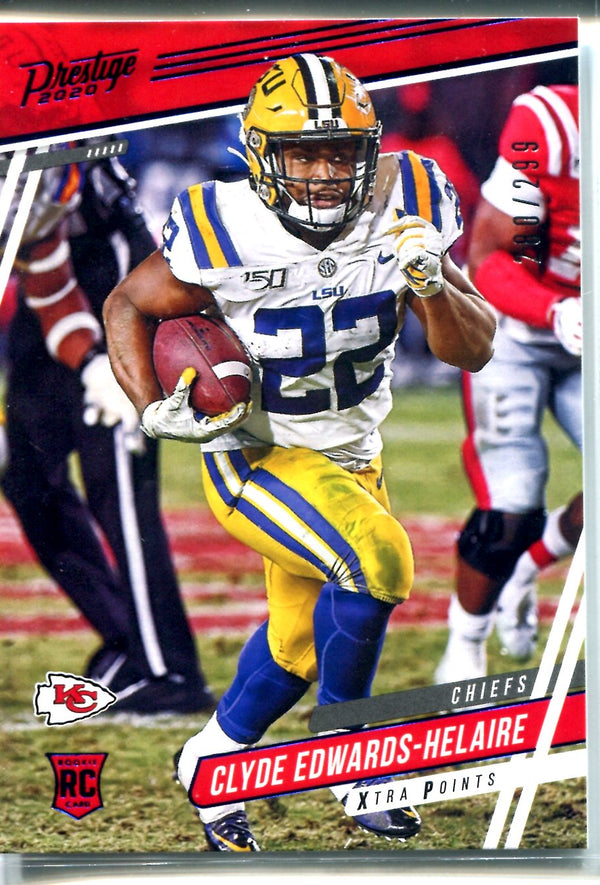 Clyde Edwards-Helaire 2020 Panini Prestige Rookie Card #280/299
