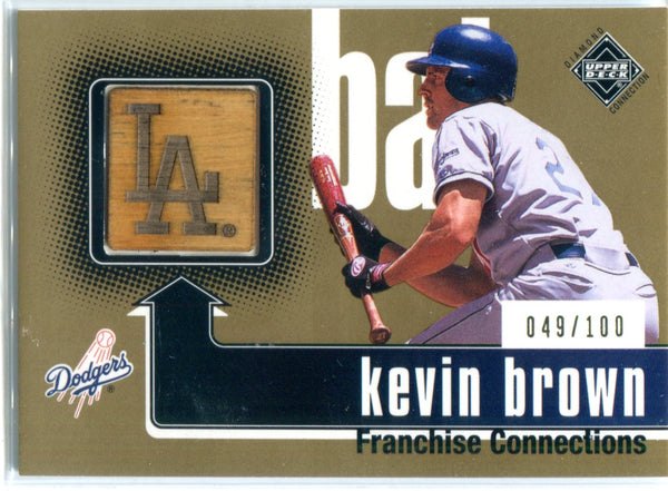 Kevin Brown 2002 Upper Deck Game-Used Bat Card #49/100