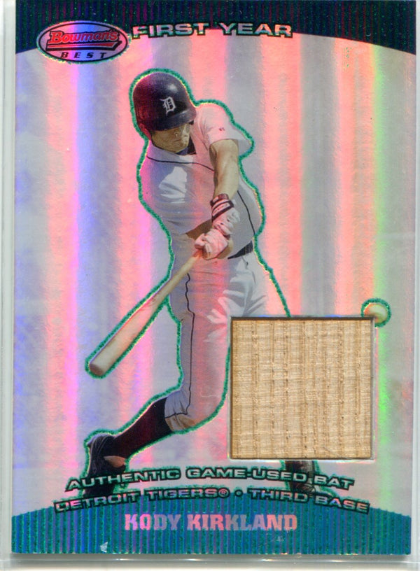 Kody Kirkland 2004 Bowman's Best First Year Game-Used Bat Card