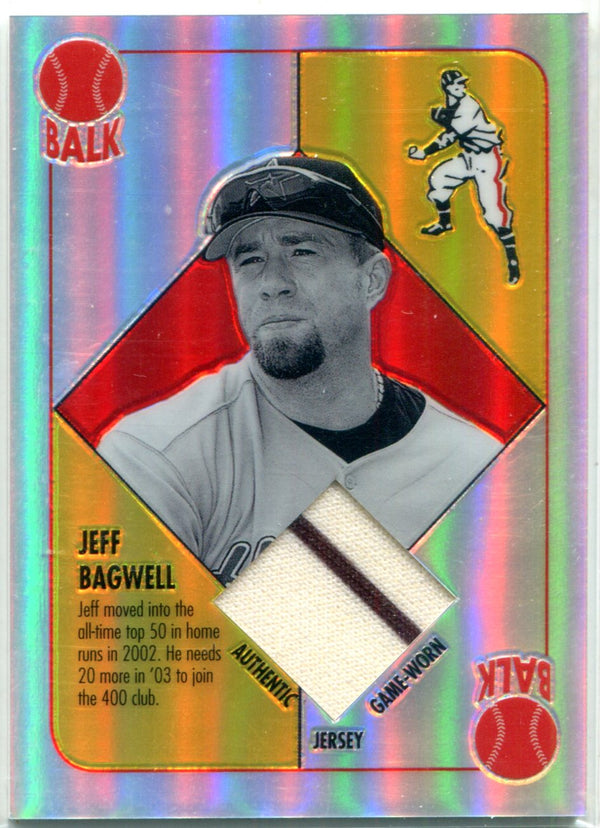 Jeff Bagwell 2003 Topps Chrome Game-Worn Jersey Card
