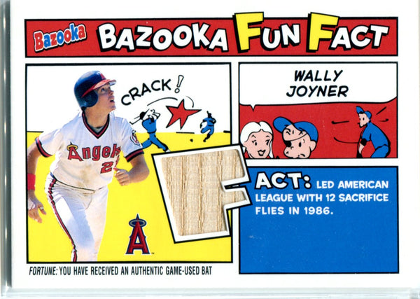 Wally Joyner 2005 Topps Bazooka Game-Used Bat Card