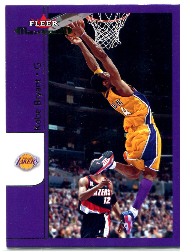 Kobe Bryant 2001-02 Fleer Maximum Card