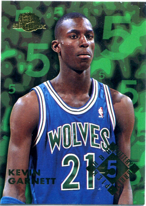Kevin Garnett 1996 Skybox Draft Picks Card