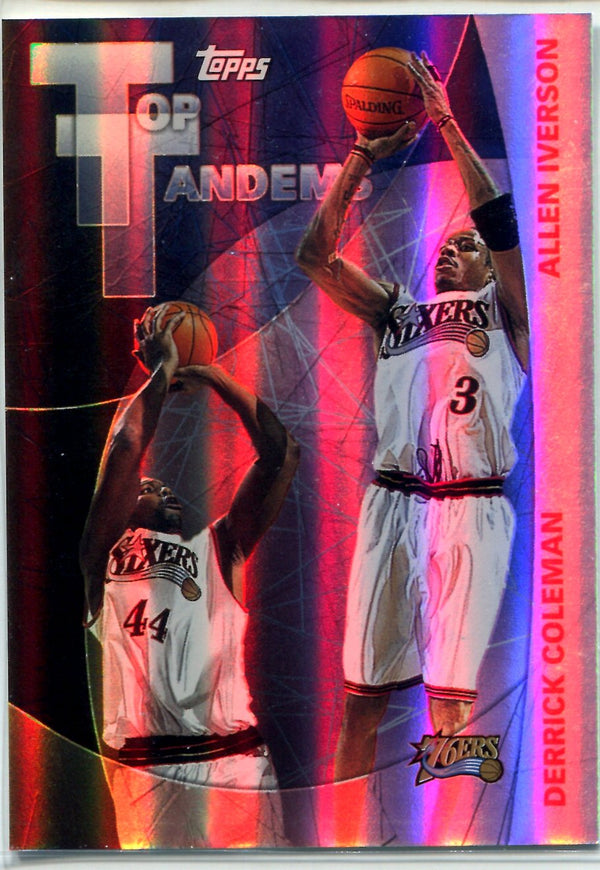 Allen Iverson & Derrick Coleman 2002 Topps Card