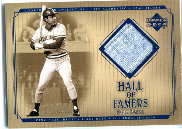 Tony Perez 2001 Upper Deck Game-Used Jersey Card