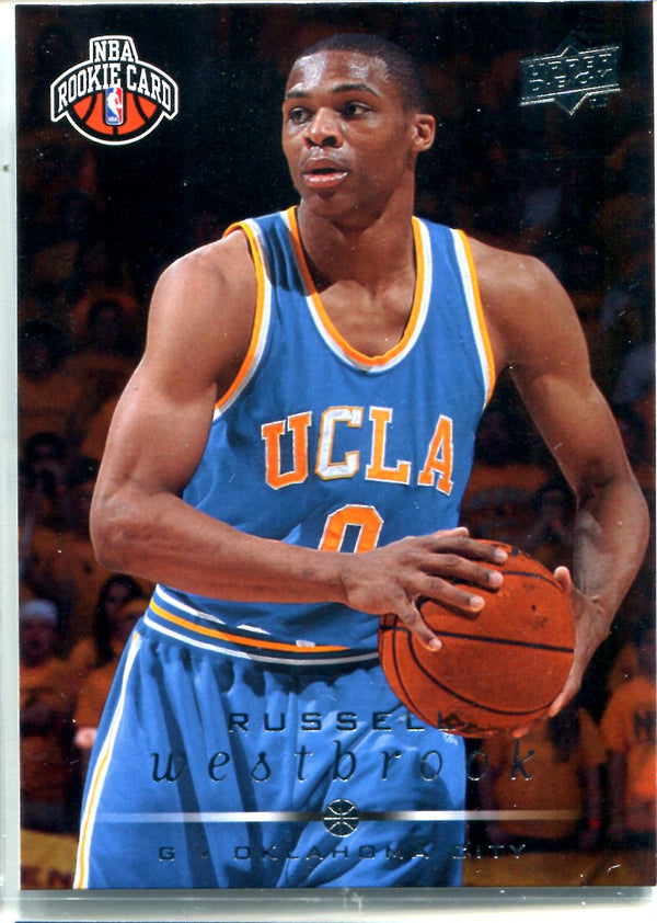 Russell Westbrook 2008 Upper Deck Unsigned Rookie Card