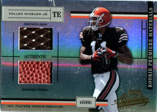 Kellen Winslow Jr. 2004 Playoff Absolute Memorabilia Dual Relic Rookie Material Card #672/750