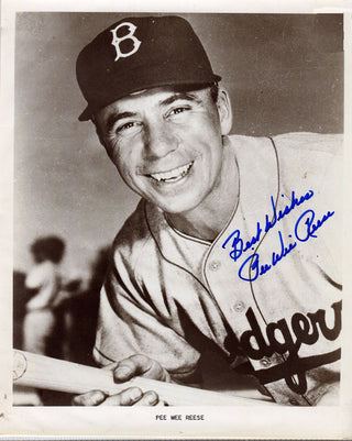 Pee Wee Reese Autographed JSA Certified 8x10 Photo