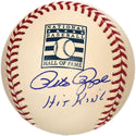 Pete Rose "Hit King" Autographed Hall of Fame Baseball (JSA)