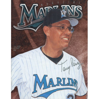 Tony Perez Autographed Marlins Magazine
