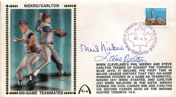 Phil Niekro & Steve Carlton Autographed First Day Cover