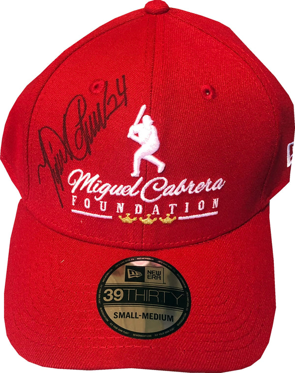 Miguel Cabrera Autographed Miguel Cabrera Foundation New Era Red Hat
