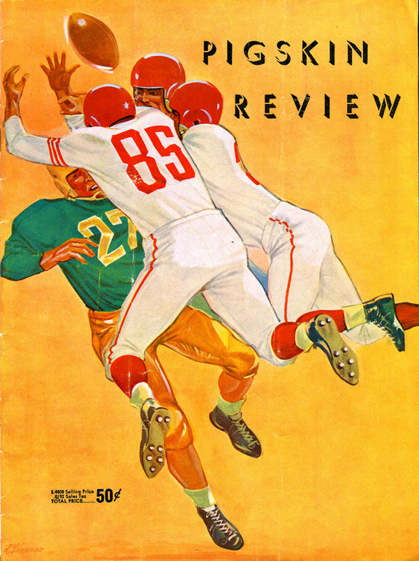 Pigskin Review Magazine Unsigned 1956