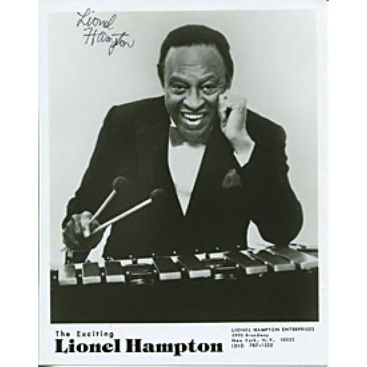 Lionel Hampton Autographed / Signed 8x10 Photo | Hollywood Collectibles