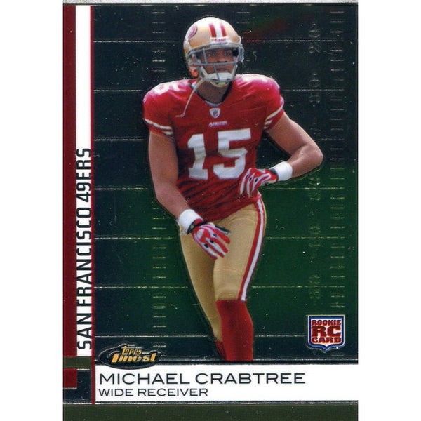 Michael Crabtree Unsigned 2009 Topps Finest Rookie Card