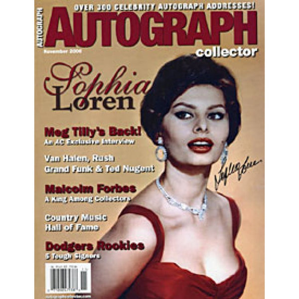 Sophie Loren Autographed / Signed Celebrity 8x10 Photo