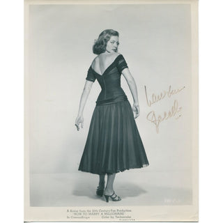 Lauren Bacall Autographed 8x10 Photo