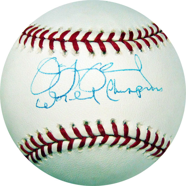 Jim Leyland Autographed JSA World Champion Baseball