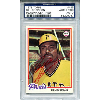 Bill Robinson Autographed 1978 Topps Card