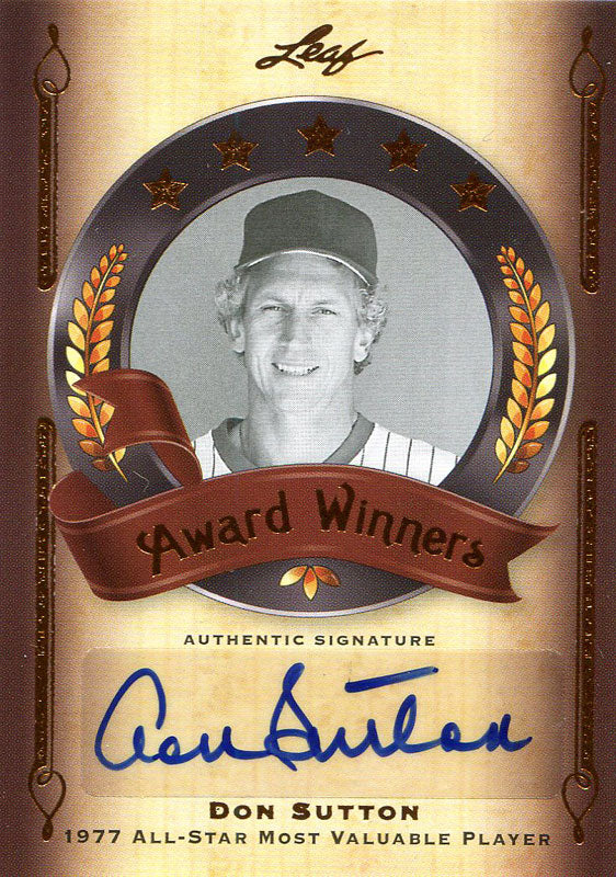 Don Sutton Autographed 2011 Leaf Card