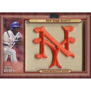 Jose Reyes 1933 Commemorative Throwback Patch Card