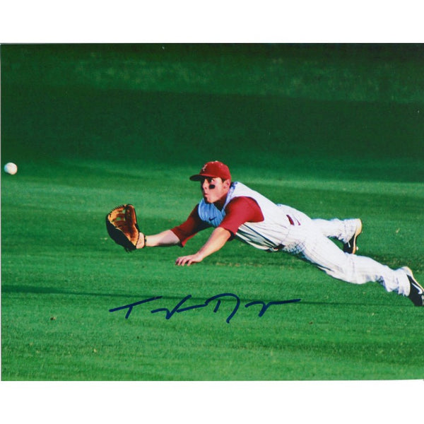 Taylor Dugas Autographed Alabama Roll Tide Diving Catch 8x10 Photo