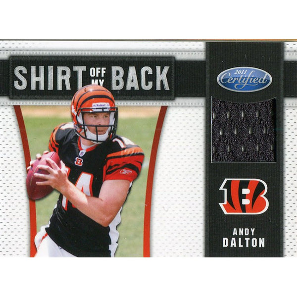 Andy Dalton Unsigned 2011 Panini Certified Rookie Jersey Card