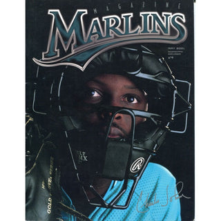 Charles Johnson Autographed Marlins Magazine