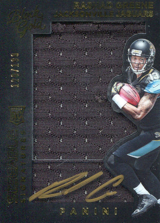 Rashad Greene Autographed 2015 Panini Black Gold Rookie Jersey Card