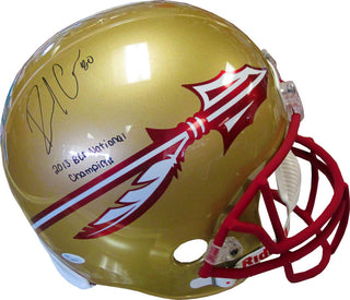 Rashad Greene 2013 BCS National Champions Autographed Florida State University Seminoles Helmet (JSA)