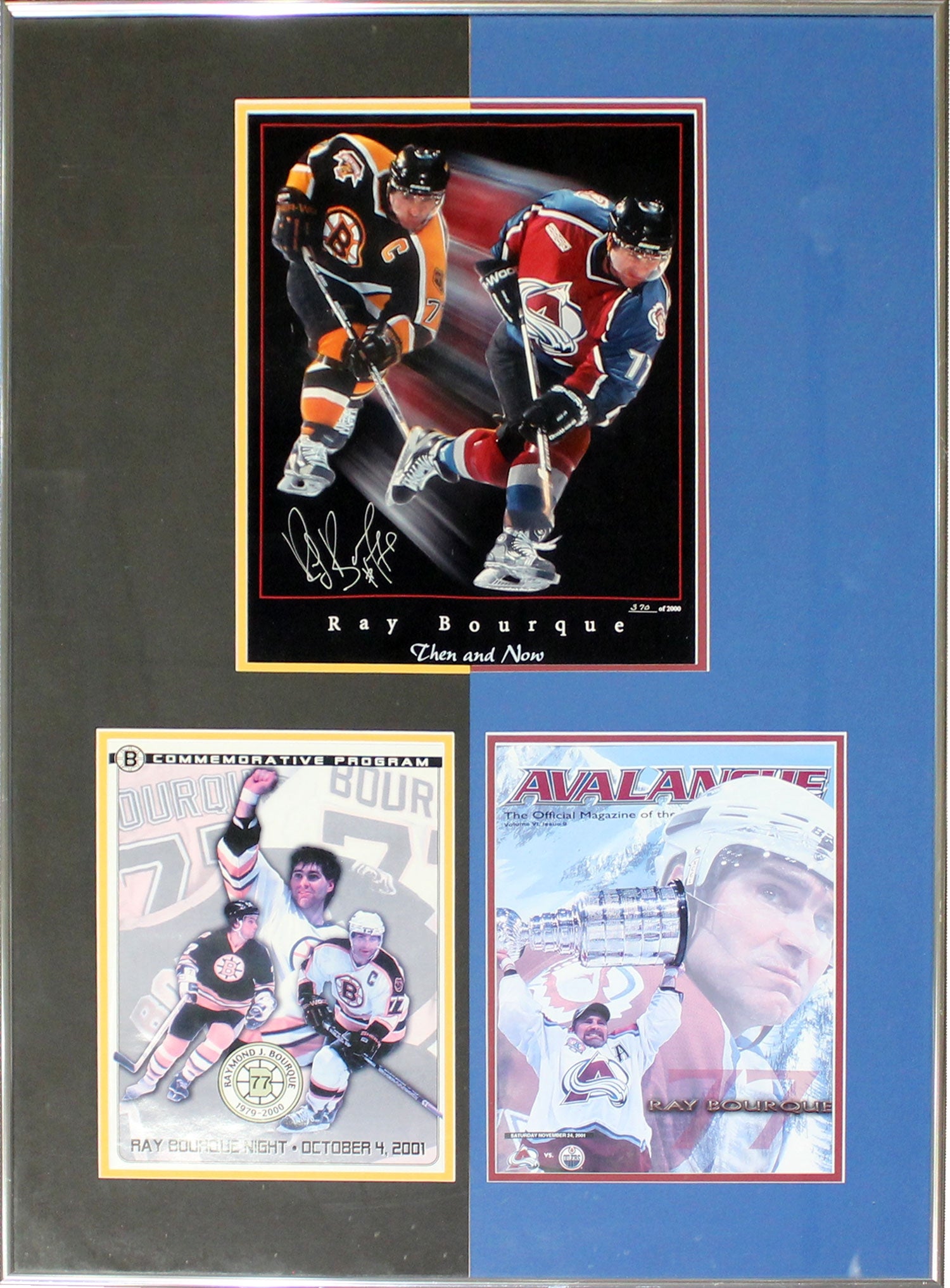 Ray Bourque Autographed Framed 11x14 Photo | Hollywood Collectibles