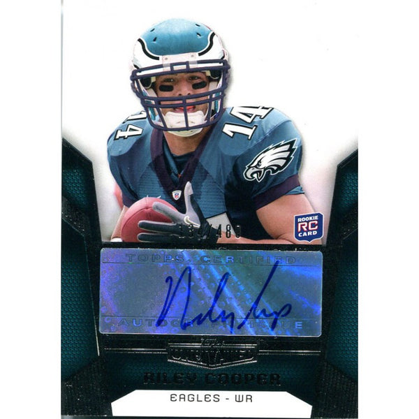 Riley Cooper Autographed 2010 Topps Unrivaled Rookie Card
